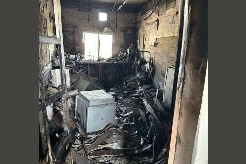 Janabiya fire leaves orphaned children and mother homeless 