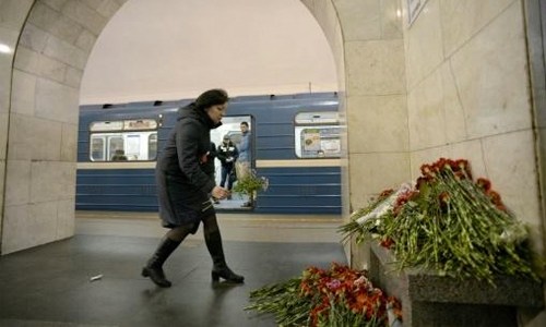 Three suspects in Russia metro bombing charged with terror
