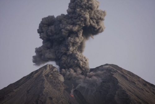 Mount Semeru erupts three times, sending ash 1,000 metres into sky