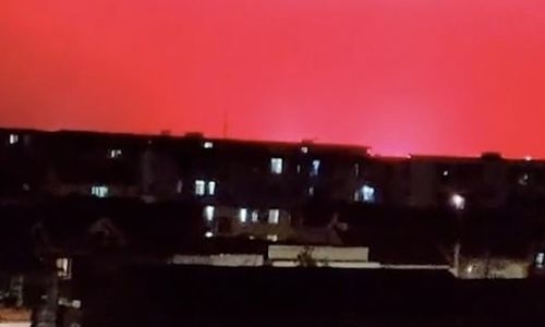 China's rare red sky caused by the refraction of lights from fishing boats: local meteorologist
