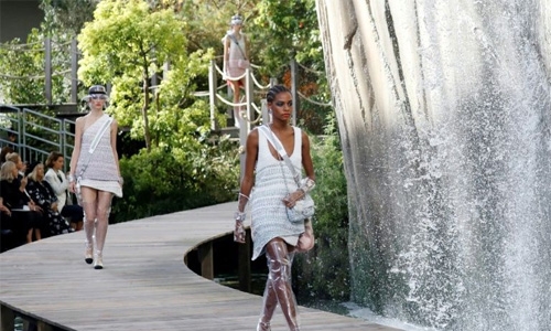 Chanel goes aquatic as Vuitton channels ancien regime rock chic Chanel goes aquatic as Vuitton channels ancien regime rock chic