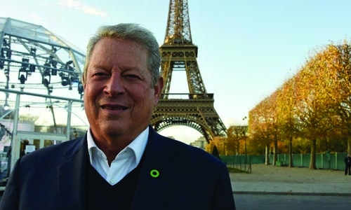 Al Gore beats the climate drum as Trump takes office