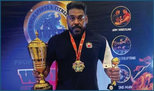 Bahraini Powerlifter Abdullah Salmeen Sets Asian Record and Wins World Title