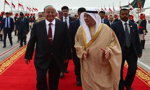 Yemeni President arrives in Bahrain
