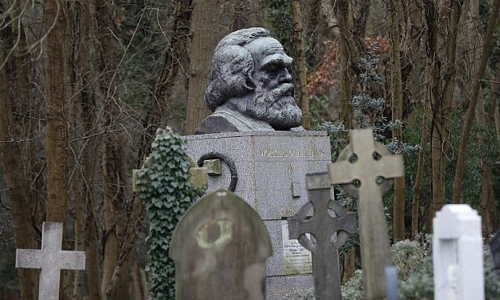 Marx memorial vandalised in London for second time