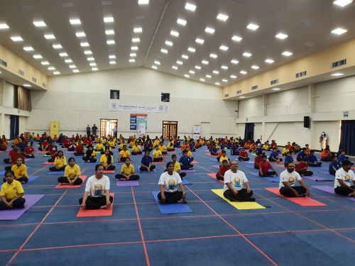 Indian School Bahrain celebrates International Yoga Day in association with Indian Embassy