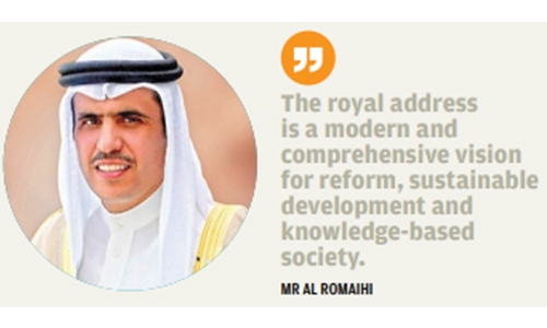 Royal address emphasises the vision to pursue national march