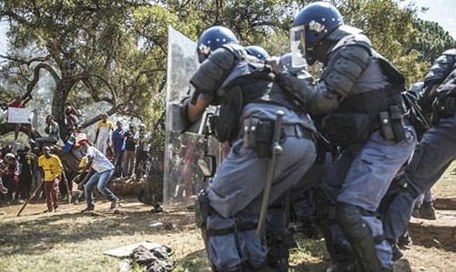 South African protesters set 17 schools ablaze