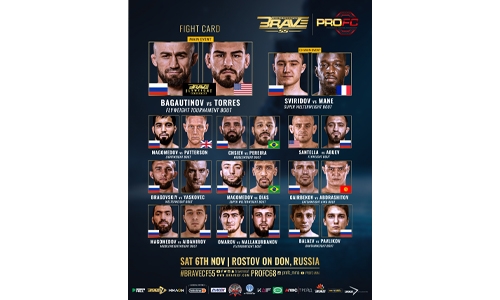 Last-minute changes made to BRAVE CF 55 fight card in Russia