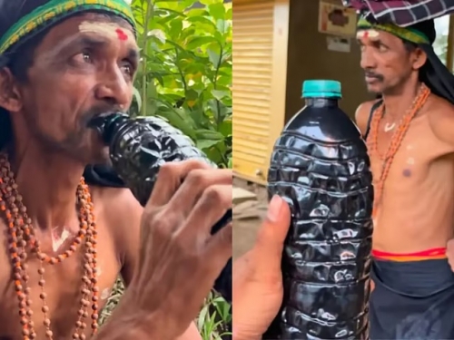 Indian Man Goes Viral for Claiming He Lives on Engine Oil and Tea