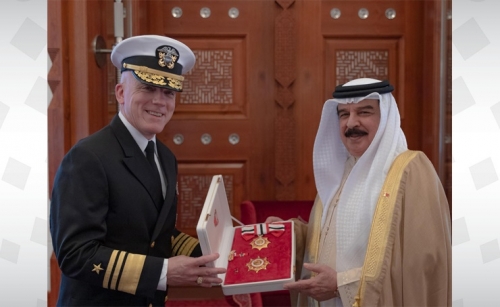 HM the King receives outgoing US commander