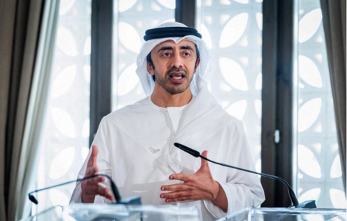 UAE Foreign Minister Holds Talks with Global Counterparts After Regional Escalation UAE Foreign Minister Holds Talks with Global Counterparts After Regional Escalation