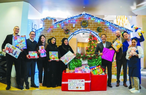 Hilton Bahrain wraps up the Festive Season with a heartwarming handover of toys to Tree of Life Charity Society 