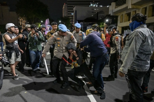 Dozens Arrested During Anti-Government Protests in Indonesia