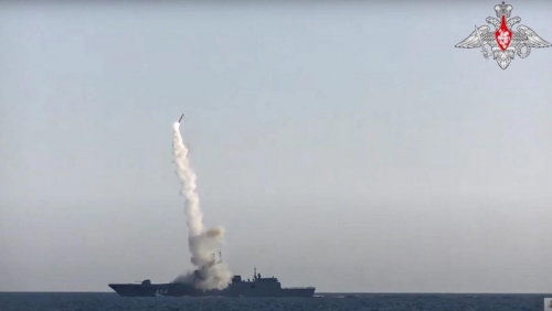 Russia shows off Zircon hypersonic cruise missile in test-launch at sea