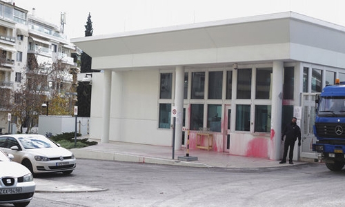 Greek anarchists arrested for US embassy paint attack