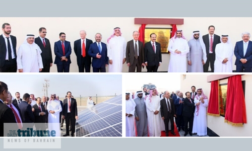 Oil minister opens Tatweer’s 3 Megawatt solar energy plant 