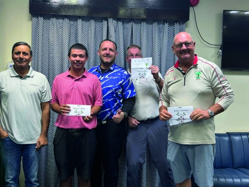 Al Aathem and Masood Shine at Awali Christmas Golf Event 