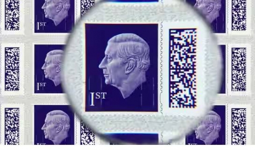 New British stamp with image of King Charles III unveiled