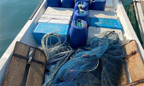 Four held for using illegal trawling nets in Bahrain Four held for using illegal trawling nets in Bahrain