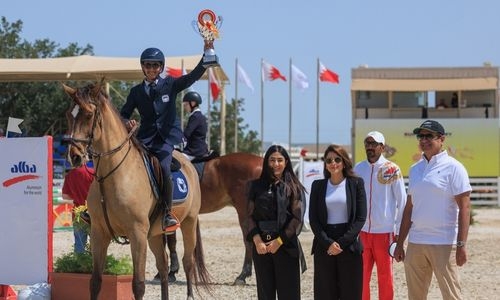 Sultan Al Rumaihi on the double at Nasser bin Hamad showjumping championship
