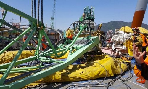 At least six killed in S. Korea crane accident At least six killed in S. Korea crane accident