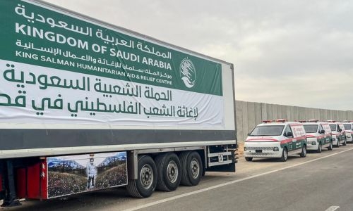 Aid-truck drivers hope truce will end long wait to enter Gaza