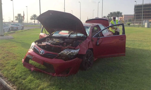 Bahrain girls injured in accident 