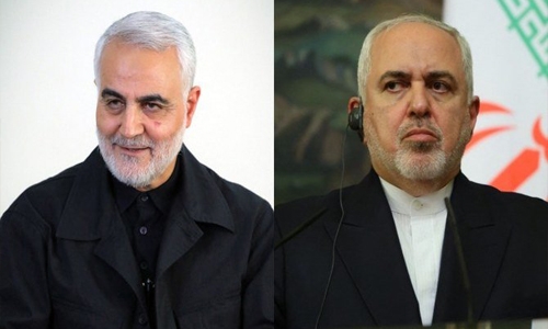Iran Foreign Minister Zarif accuses late Islamic Revolutionary Guard Corps commander Soleimani of directing foreign policy