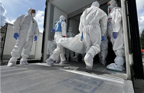 Russia Hands Over 528 Bodies Believed to Be Ukrainian soldiers