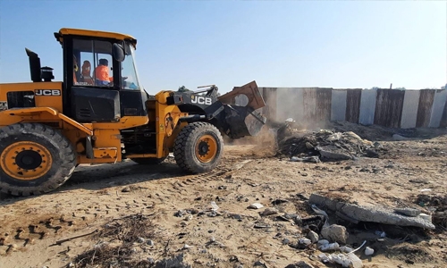 Northern Municipality remove 80 shipments of construction waste and rubble 