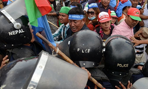 Nepal's ethnic groups in fresh protests against charter Nepal's ethnic groups in fresh protests against charter