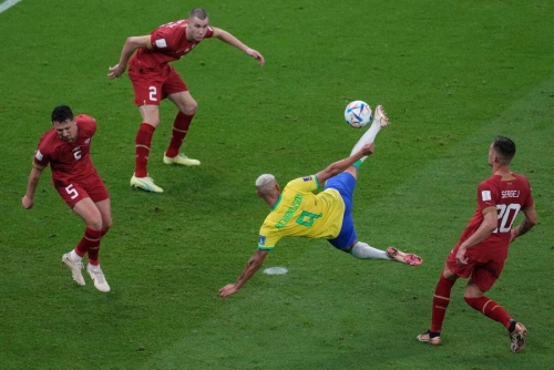 Fifa World Cup: Richarlison's brace for Brazil 'a boyhood dream come true'