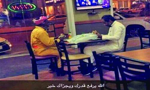 A generous act! A generous act!