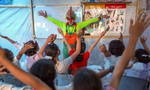 Gaza puppet maker turns tins into toys in ruins of war