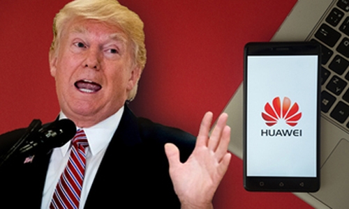 Trump ramps up battle against Huawei