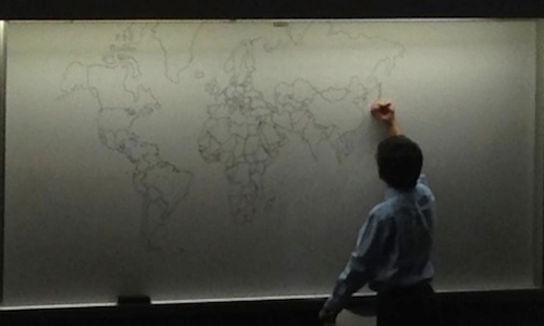 Autistic boy 'draws map of world from memory'