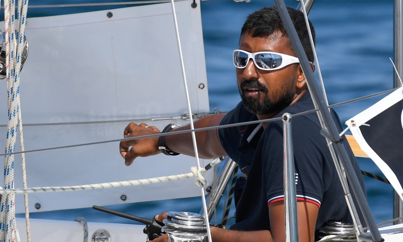 Indian solo yachtsman returning home after rescue