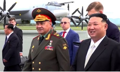 North Korea's Kim leaves Russia, given drones as gift