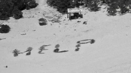 'HELP' written in palm fronds lands rescue for Pacific castaways