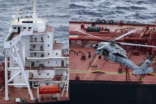 U.S. Boards Second Sanctioned Oil Tanker in Indian Ocean U.S. Boards Second Sanctioned Oil Tanker in Indian Ocean