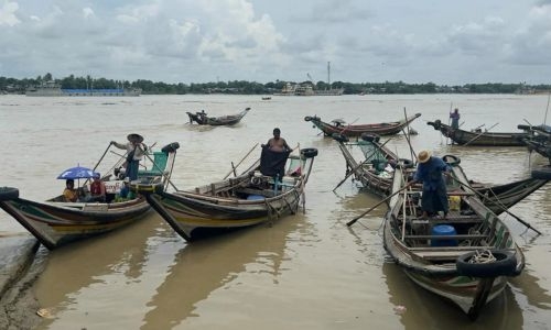 Eight missing after boat sinks in Myanmar commercial hub