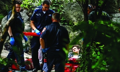 Man faces 'possible amputation' after Central Park explosion Man faces 'possible amputation' after Central Park explosion