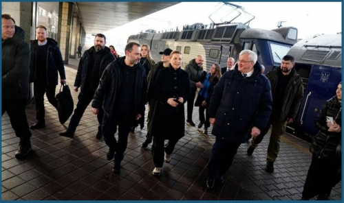 Europe Shows Support in Kyiv on War Anniversary