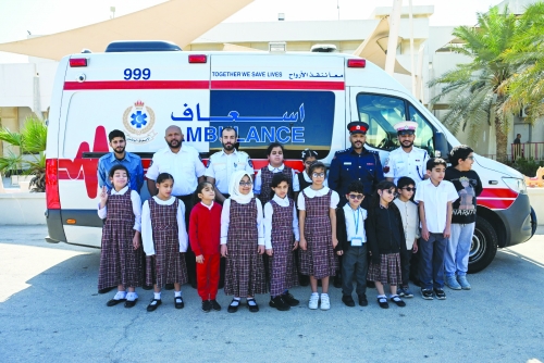 Watani Magazine, Traffic, Civil Defense, and Ambulance Center Visit Saudi-Bahraini Institute for the Blind Watani Magazine, Traffic, Civil Defense, and Ambulance Center Visit Saudi-Bahraini Institute for the Blind