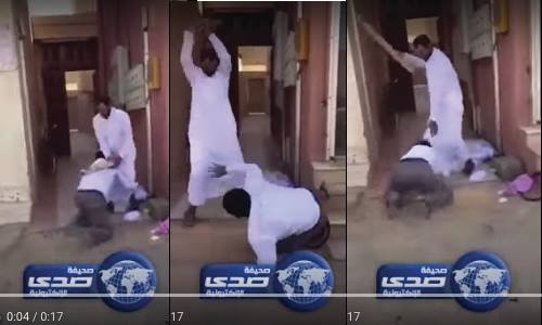 Street fight in Saudi caught on camera Street fight in Saudi caught on camera